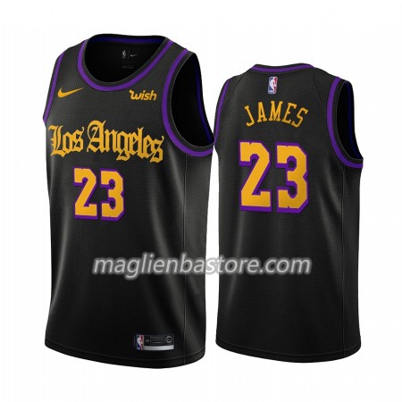 Maglia NBA Los Angeles Lakers LeBron James 23 Nike 2019-20 City Creative Swingman - Uomo